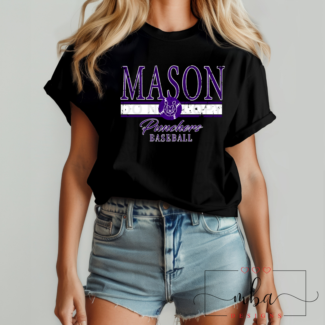 Custom Team BASEBALL Distressed Logo