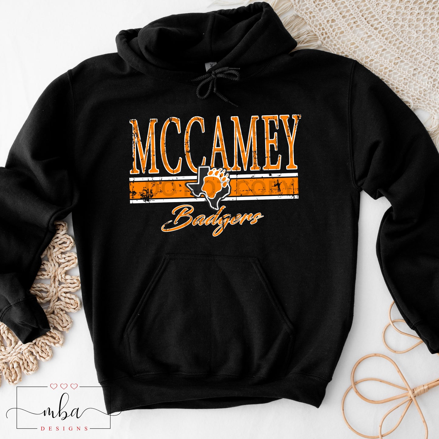 Custom Team Distressed Hoodies