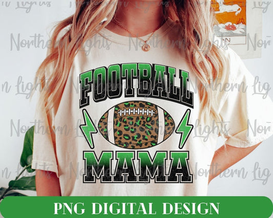 Football Mama leopard football
