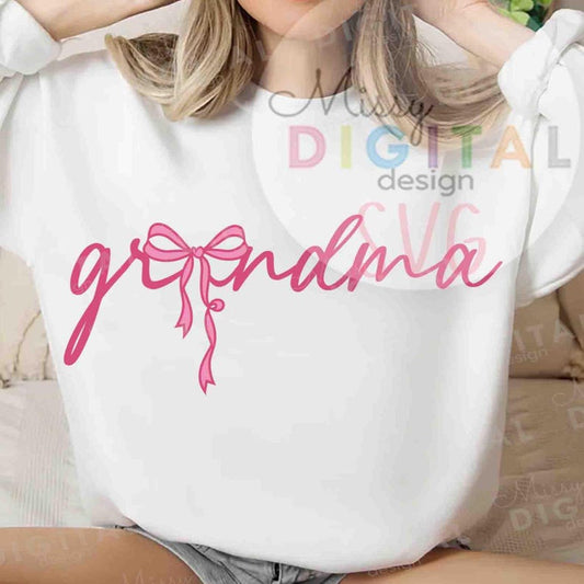 Grandma Pink Bow