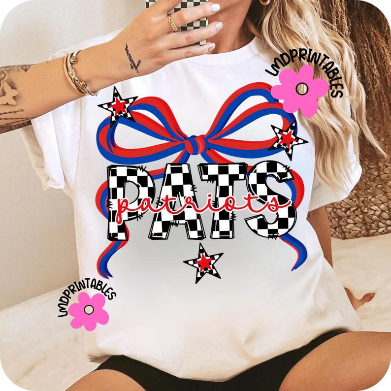 Patriots Coquette Bow