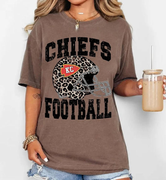Chiefs Football Cheetah Helmet