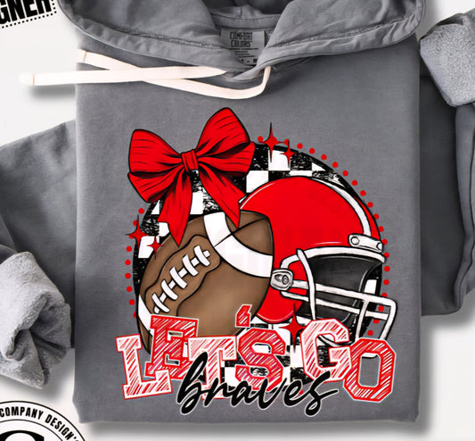 Let's Go Braves Red Helmet