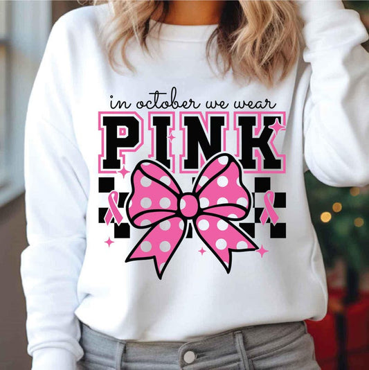 Pink Polka Dot Bow