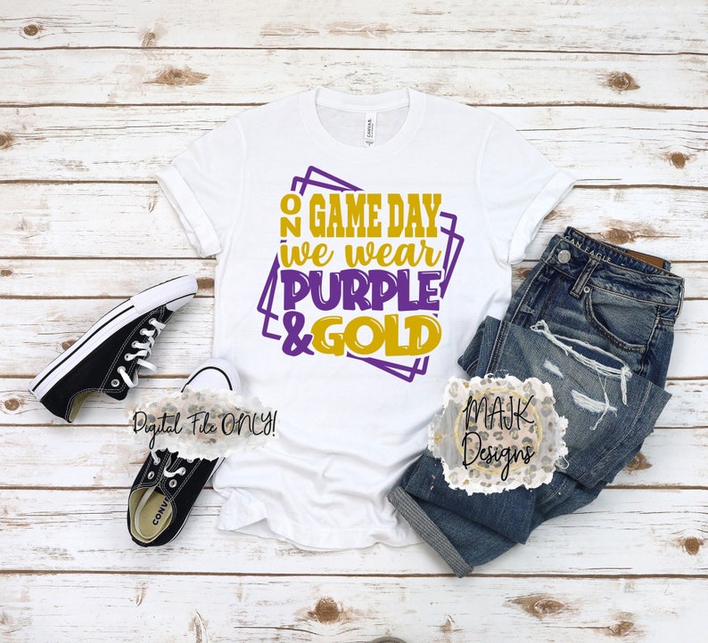 On Game Days we wear purple and Gold