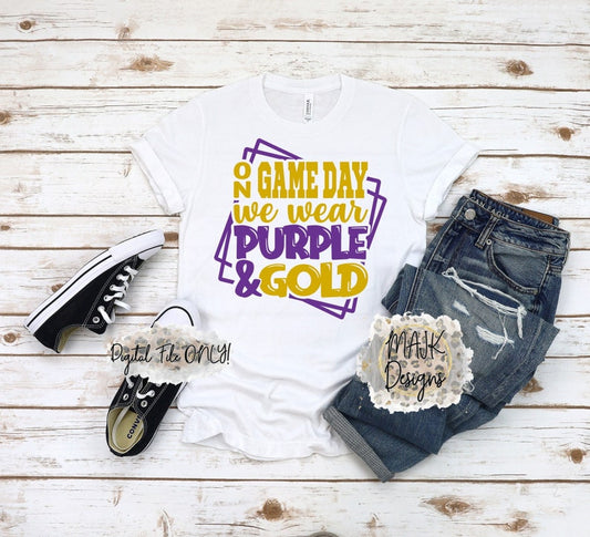 On Game Days we wear purple and Gold