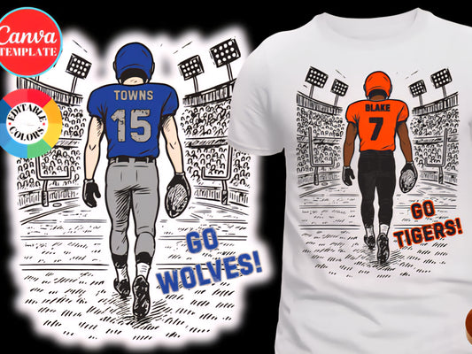 Custom Stadium Football player