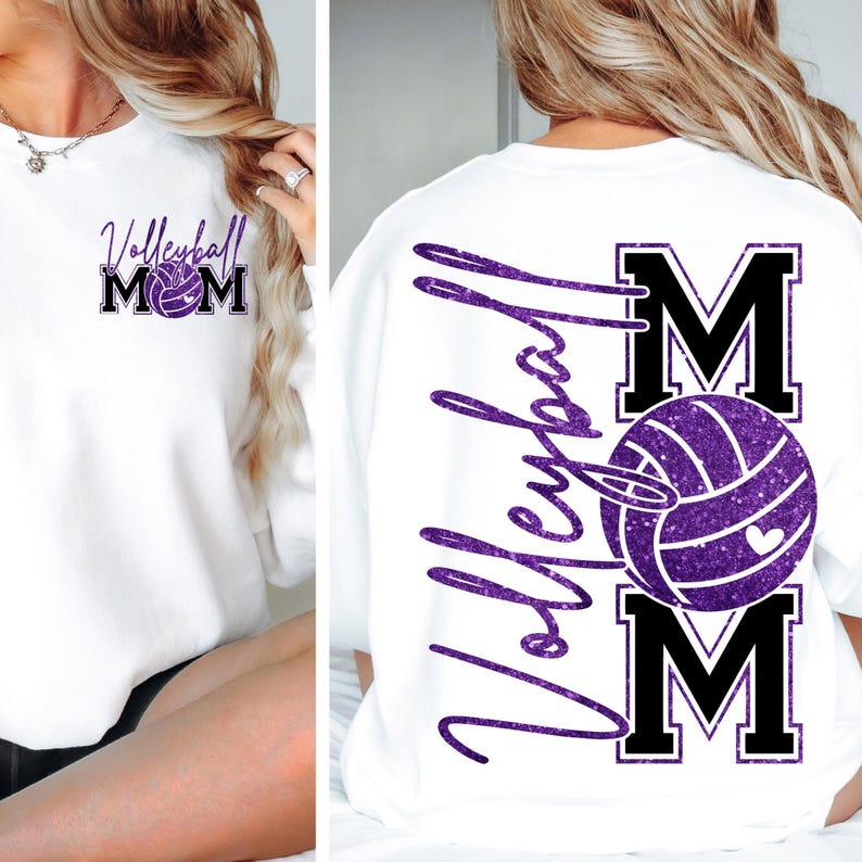 Purple Glitter VB mom