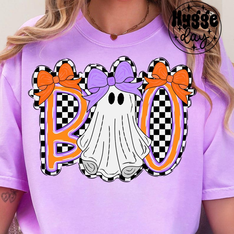 Boo Checkered Background