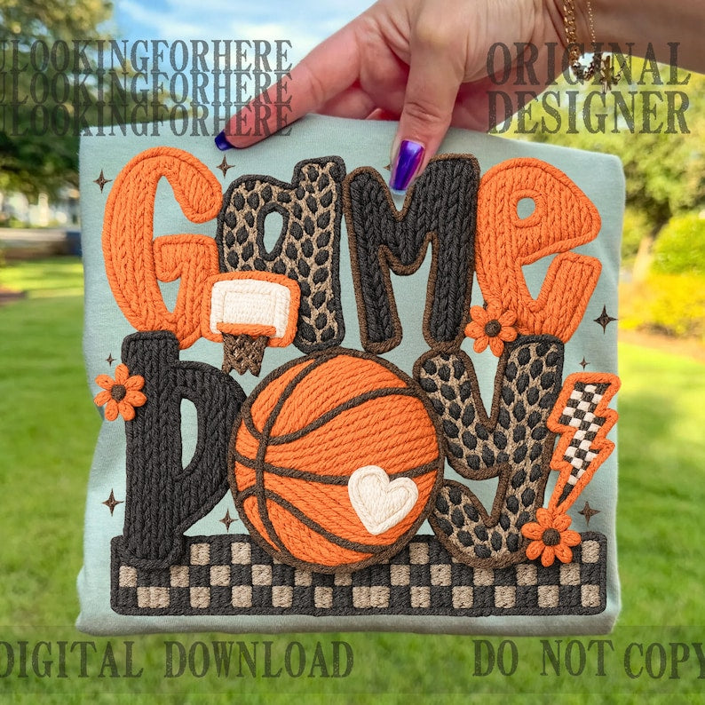 Game Day Faux Yarn Lightning Bolt