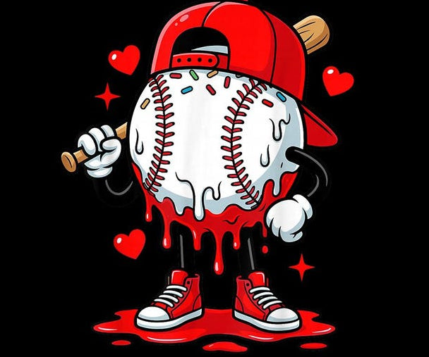 Baseball Valentine Drip