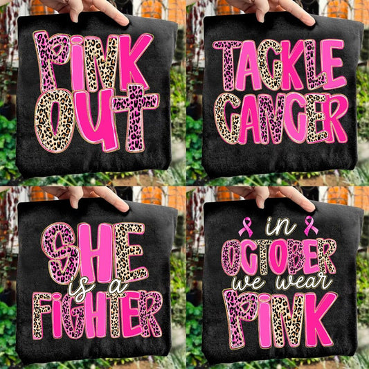 Pink Out Cheetah Print Collage