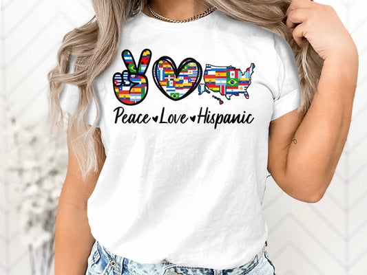 Peace Love Hispanic