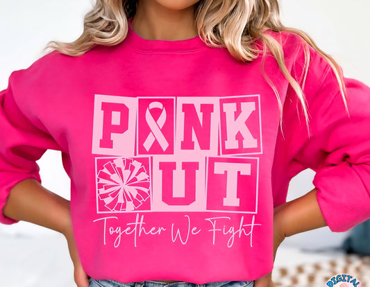 Pink Out Cheer Together We Fight