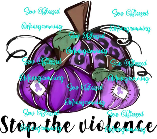 Stop The Violence Purple Pumpkins