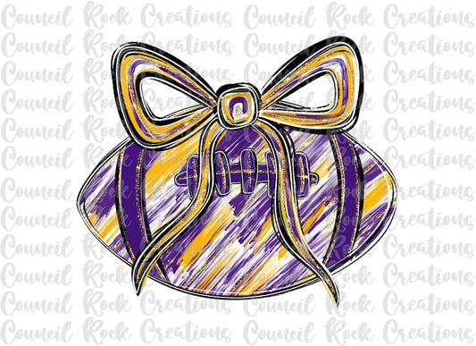 Purple and Gold brushstrokes