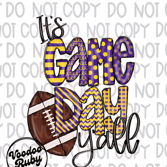 Its Game Day stripes, polka dots