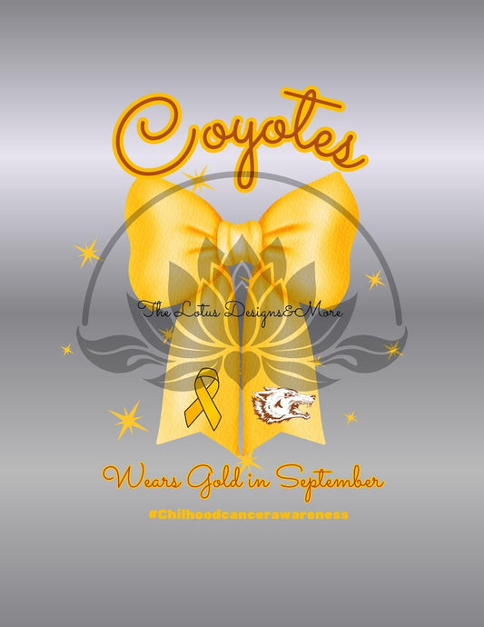 Coyotes Yellow Bow