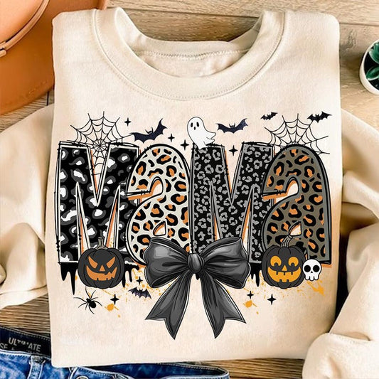 Halloween Mama Leopard Print