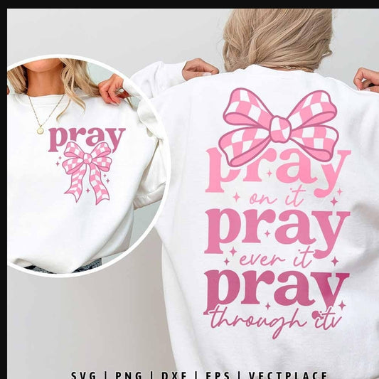 Pray Pink Bow