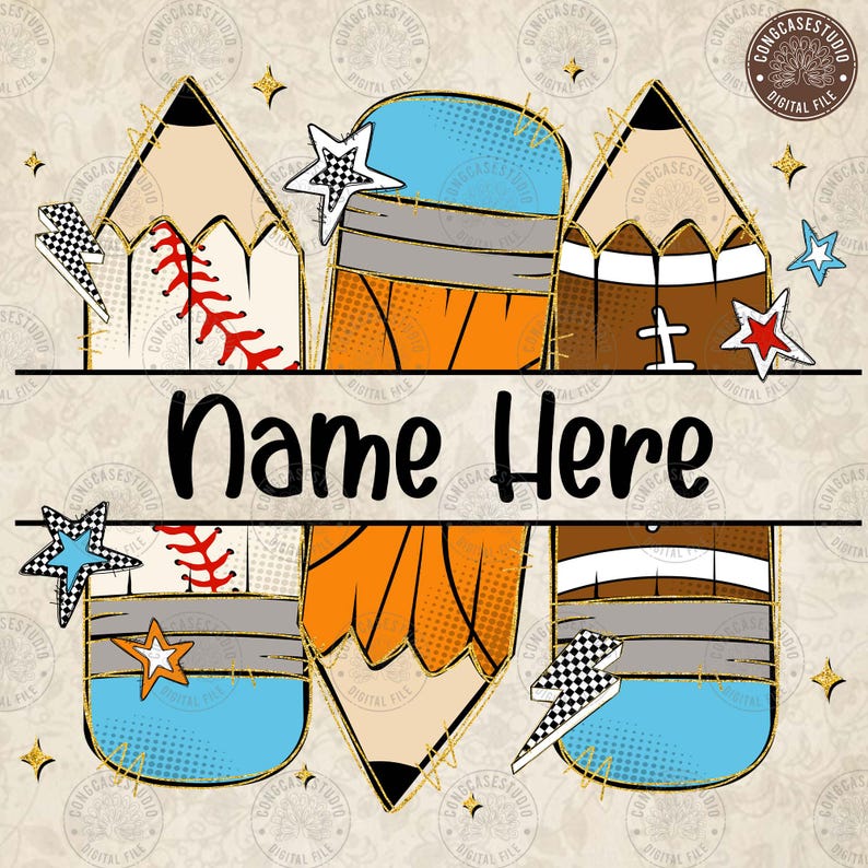 Custom Football Baseball Basketball pencil